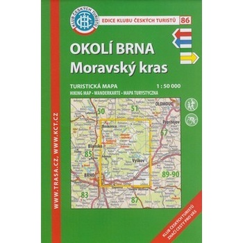 86 Okolí Brna Moravský kras 1:50T