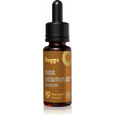 Beggs Kids Vitamin D3 400 IU Olive Oil kvapky s vitamínom D pre deti od narodenia 30 ml