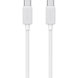 USAMS KY кабел за данни Type-C - Type-C, 100cm, БЯЛ SJ691USB02 (SJ691USB02)