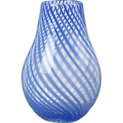 Broste Sklenená váza Ada Intense Blue