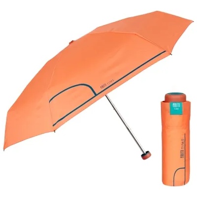 Дамски неавтоматичен мини чадър Perletti Time 26239, оранжев