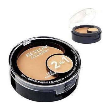 Revlon Фон дьо тен с коректор Revlon Colorstay 2 in 1, Compact Makeup, Concealer Foundation, Цвят: 180 Sand Beige