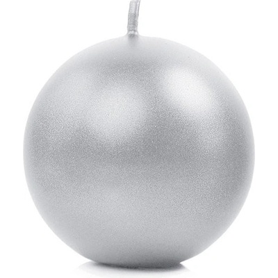 PartyDeco koule stříbrná 6 cm