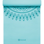 GAIAM MARRAKESH Yoga Mat Premium - светло синьо с мотив на медальон