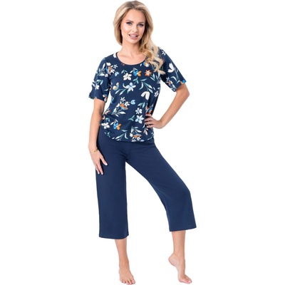 Donna Дамска пижама Piama-Caroline-34-GranatowyV-65896-Granatowy - Червен, размер S