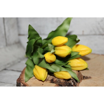 Rosa Umělé tulipány – svazek 7 poupat Barva: Žlutá