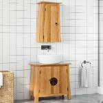 vidaXL Комплект мебели за баня, 2 части, масивна борова дървесина (3223459)