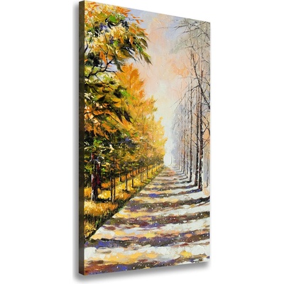 Vertikálny foto obraz na plátne Zima a jeseň 50x100 cm