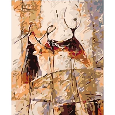 MALUJEŠ Malování podle čísel TANEČNICE II Rozměr 80 x 100 cm Rámování vypnuté plátno na rám
