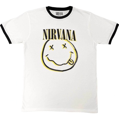 Nirvana Double Happy Face Ringer White L Риза (<![CDATA[NIRVTS56MW03]]>)