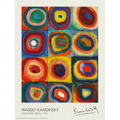 Plagát, Obraz - Concentric Rings (1913), Wassily Kandinsky, 45 × 60 cm