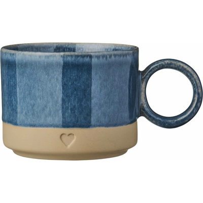 Ib Laursen Kameninový hrnček Heart Blue Matt 290 ml