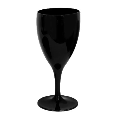 RK-PREMIUM BLACK-Чаша за вино поликарбонат 320ml Ø8.2xh18.5cm ЧЕРНА (PM. W32)- 1бр (0151666)