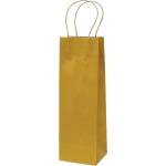 EUROCOM Подаръчна торбичка Eco Bottle, 10x36x10cm, златиста (25405-А-ЗЛАТИСТ)