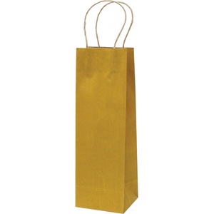 EUROCOM Подаръчна торбичка Eco Bottle, 10x36x10cm, златиста (25405-А-ЗЛАТИСТ)