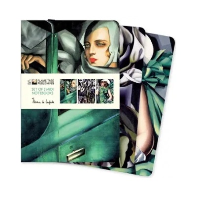 Flame Tree Publishing Tamara de Lempicka Set of 3 Midi Notebooks | Flame Tree Publishing