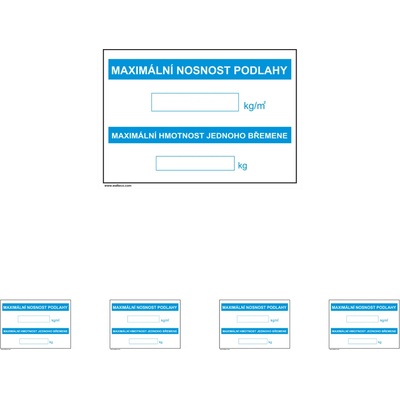 Walteco Maximálna nosnosť podlahy 297x210mm, formát A4, samolepka Množstvo: 5 ks , 20034BP1