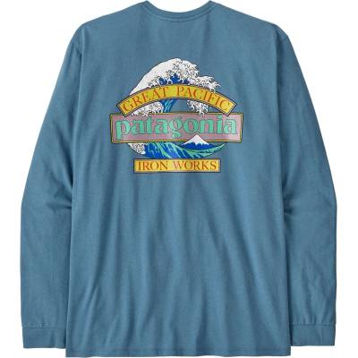 Patagonia Мъжка блуза с дълъг ръкав Patagonia L/S Great Waves Responsibili-Tee Longsleeve - Shore Blue - размер XL (216-8007-0215)