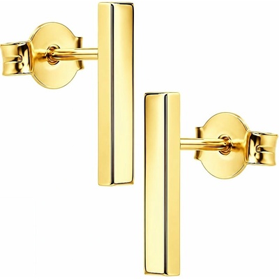 Zlaton Náušnice žluté zlato tyčinky 1.1cm 1g O19082603820