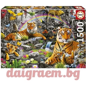 Image 1 of Educa Пъзел educa 19563 - 1500 части - Блестяща джунгла (edu19563)