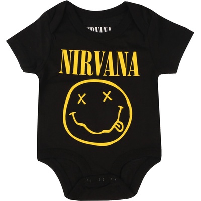 ROCK OFF бебешко боди Nirvana - Yellow Happy Face - ROCK OFF - NIRVBG04TB