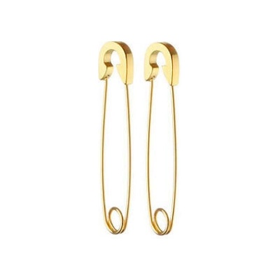 Steel Edge Visiace náušnice spínací špendlík WJHE63 Zlata