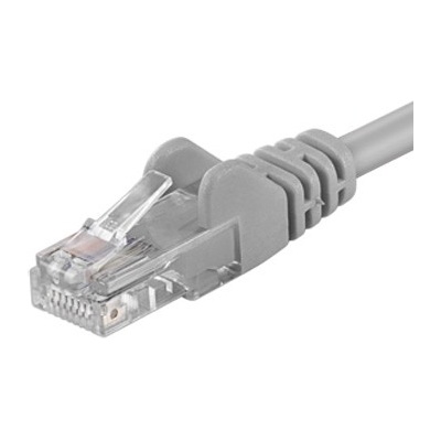 PremiumCord sputp03 patch UTP, RJ45-RJ45, level 5e, 3m, šedý