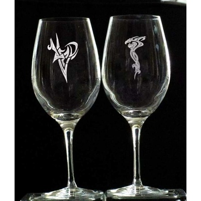 Rytiskla cz svatební skleničky tatoo 0114 650 ml