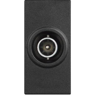 BTicino Розетка TV индивидуална тип коаксиал 1 мод. цвят Черен /блистер/ Classia - RG4202D (RG4202D)