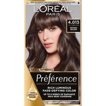 L'Oréal L'Oréal Préférence Боя за коса, 4.013 Refined Brown