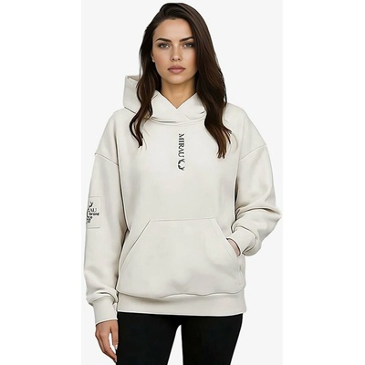 Dámska mikina s kapucňou Ria off white