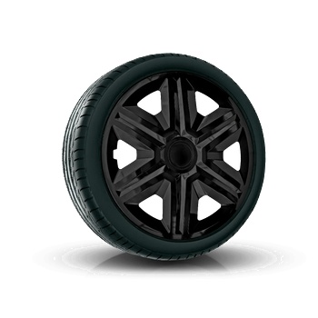 Image 1 of NRM капаци 16", action ЧЕРНИ 4брой (vtv-pu-22228)