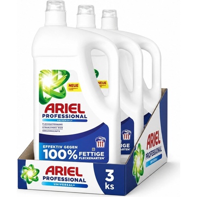 Ariel Professional prací gel Universal+ 3 x 4,95 l 111 PD