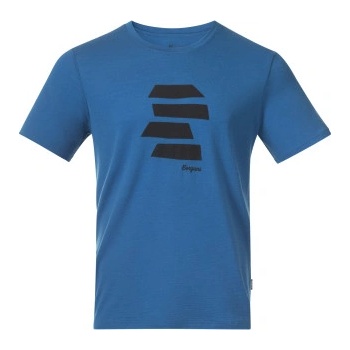 Bergans Rabot Mount Wool Tee Dark Aqua Lagoon/Dark Shadow Grey