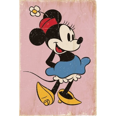 Plagát, Obraz - Myška Minnie (Minnie Mouse) - Retro, 61 × 91.5 cm