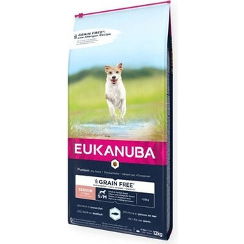 Eukanuba Grain Free Senior small/Medium breed Ocean fish 12 kg