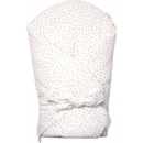 Baby Nellys zavinovačka s výstužou na zaväzovanie DOTS biela