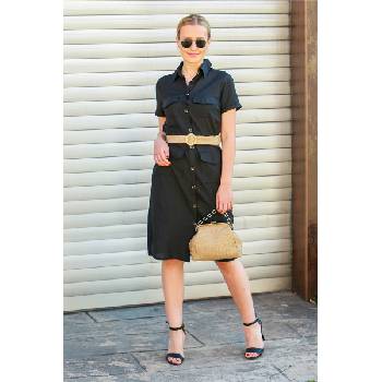 Madmext Дамска рокля mg576 - Черна 288923 (288923_Черно)