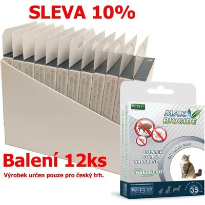 Dr PetCare Max Biocide Collar Obojek proti klíšťatům a blechám pro kočky 42 cm – Zboží Dáma