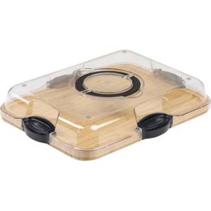 Kesper Плато за сервиране с капак Kesper 58630, 29х37 см, Дръжка, Бамбук, Натурален (58630)