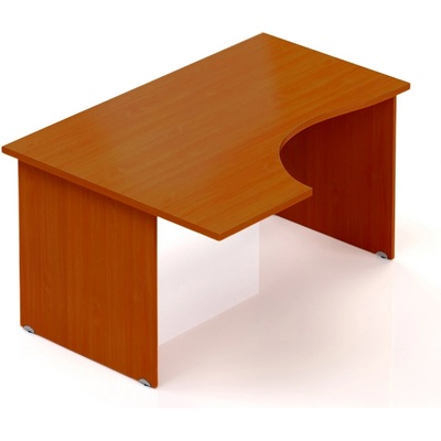 Lenza Ergonomický stůl Visio 140 x 100 cm, levý, třešeň