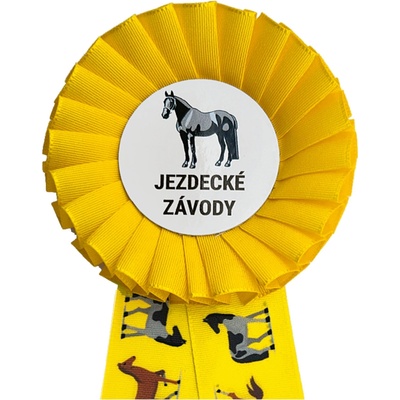 Kokarda jednořadá KONÍCI průměr 8 cm – Zbozi.Blesk.cz