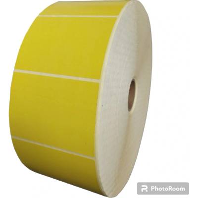 Termo Etiketa 105 mm x 75 mm, Thermo eco, Žltá, Dutinka 40 mm, 5000 ks/kotúč, Permanentné lepidlo, Priemer kotúča 253 mm