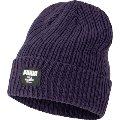 Puma čepice Ribbed Classic beanie modrá