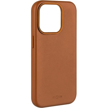 FIXED MagLeather калъф от естествена кожа с поддръжка на MagSafe за iPhone 15, кафяв FIXLM-1200-BRW (FIXLM-1200-BRW)