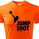 Funkční basketbalové tričko Jumpshot, Neonově oranžová