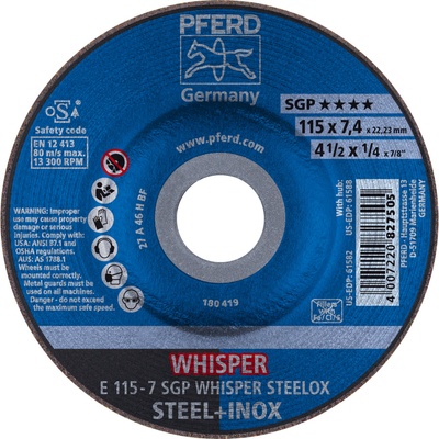 Pferd Brúsny kotúč 115 x 7,4 x 22,23 mm 4007220827505