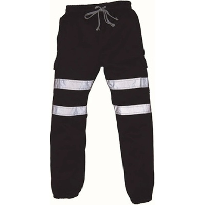 Yoko reflexné pracovné tepláky HV016T Black