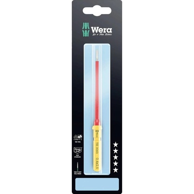 Wera Kraftform Kompakt VDE 3060 i 0,4x2,5x157 mm TIE SB pro elektrotechniky plochý výměnné bity s rukojetí 2.5 mm