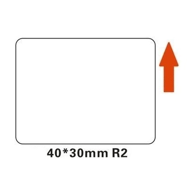 A2A88608401, 40x30mm, 230 бр, бял самозалепващи се етикети (A2A88608401)